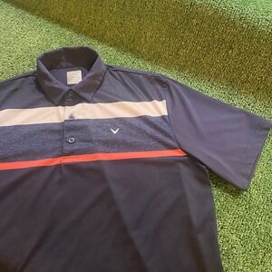 Callaway Mens Performance Golf Shirt Navy Size Medium